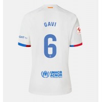 Dámy Fotbalový dres Barcelona Paez Gavi #6 2023-24 Venkovní Krátký Rukáv